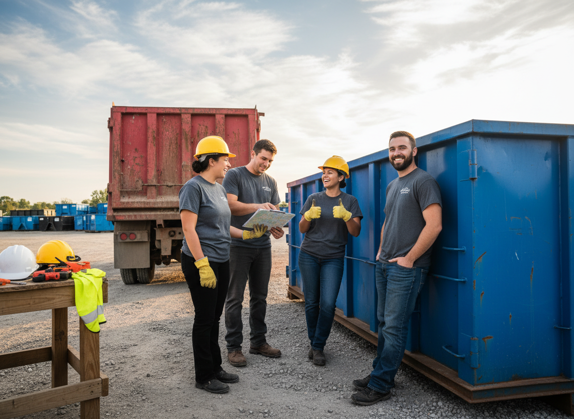 Fast Dumpster Rental Reading team